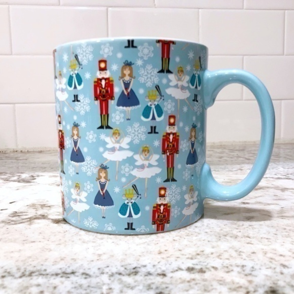 Large 22 oz. FAO SWARTZ Light Blue Ballet Nutcracker Mug